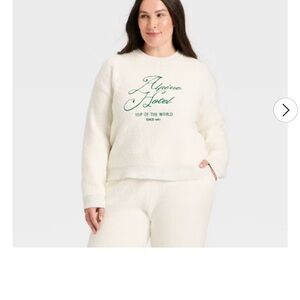 Universal Thread White Crew Neck Sweater alpine hotel sweater target